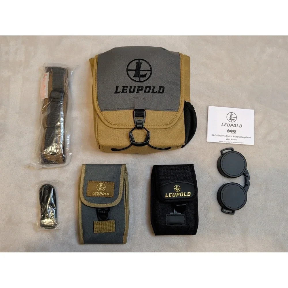 Leupold Rangefinder Case Kit w/ Strap Pouches Caps & Manual